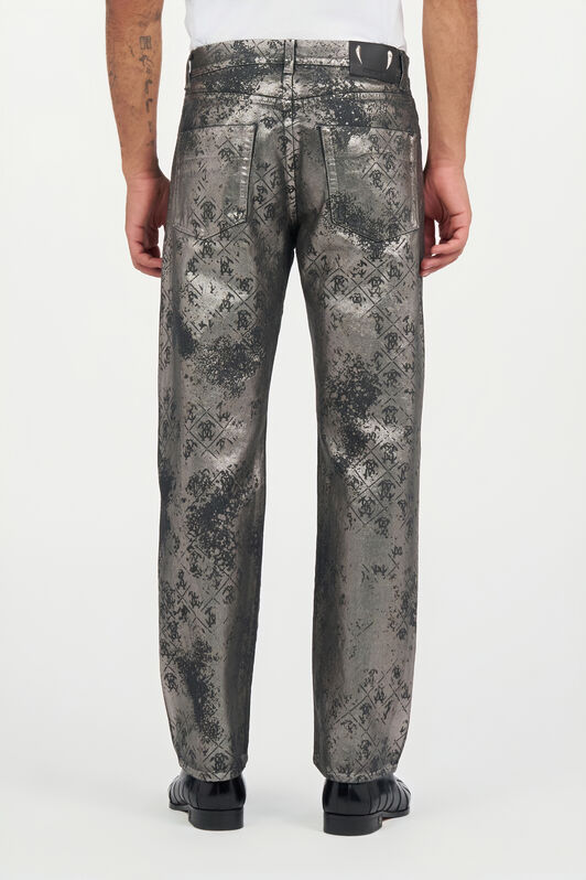 RC Monogram Print Jeans RC Monogram Print Jeans BLACK WRJ205-DN012