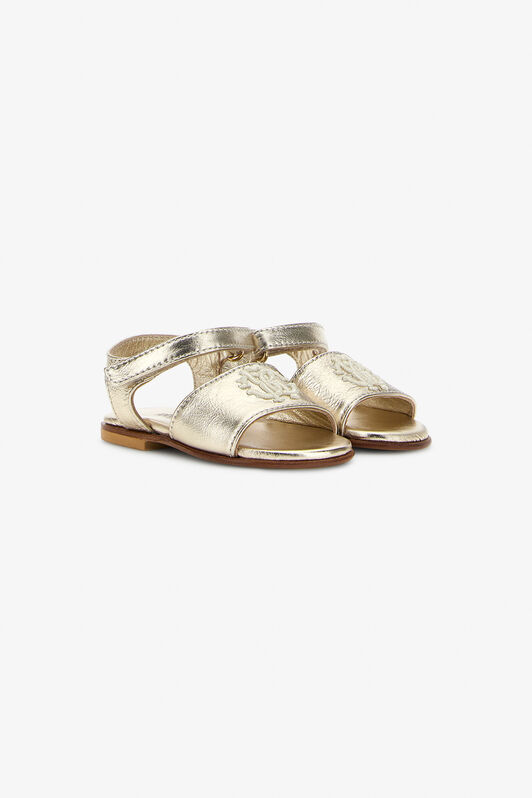 JU RC Logo Sandals JU RC Logo Sandals PLATINUM SJS00C-PZJ02