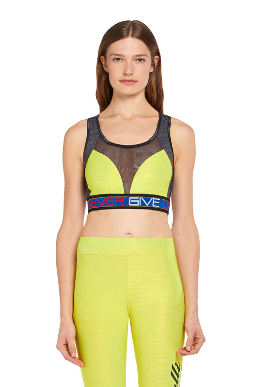 UG Never Give Up mesh crop top LIMEADE IYY02T-LL027