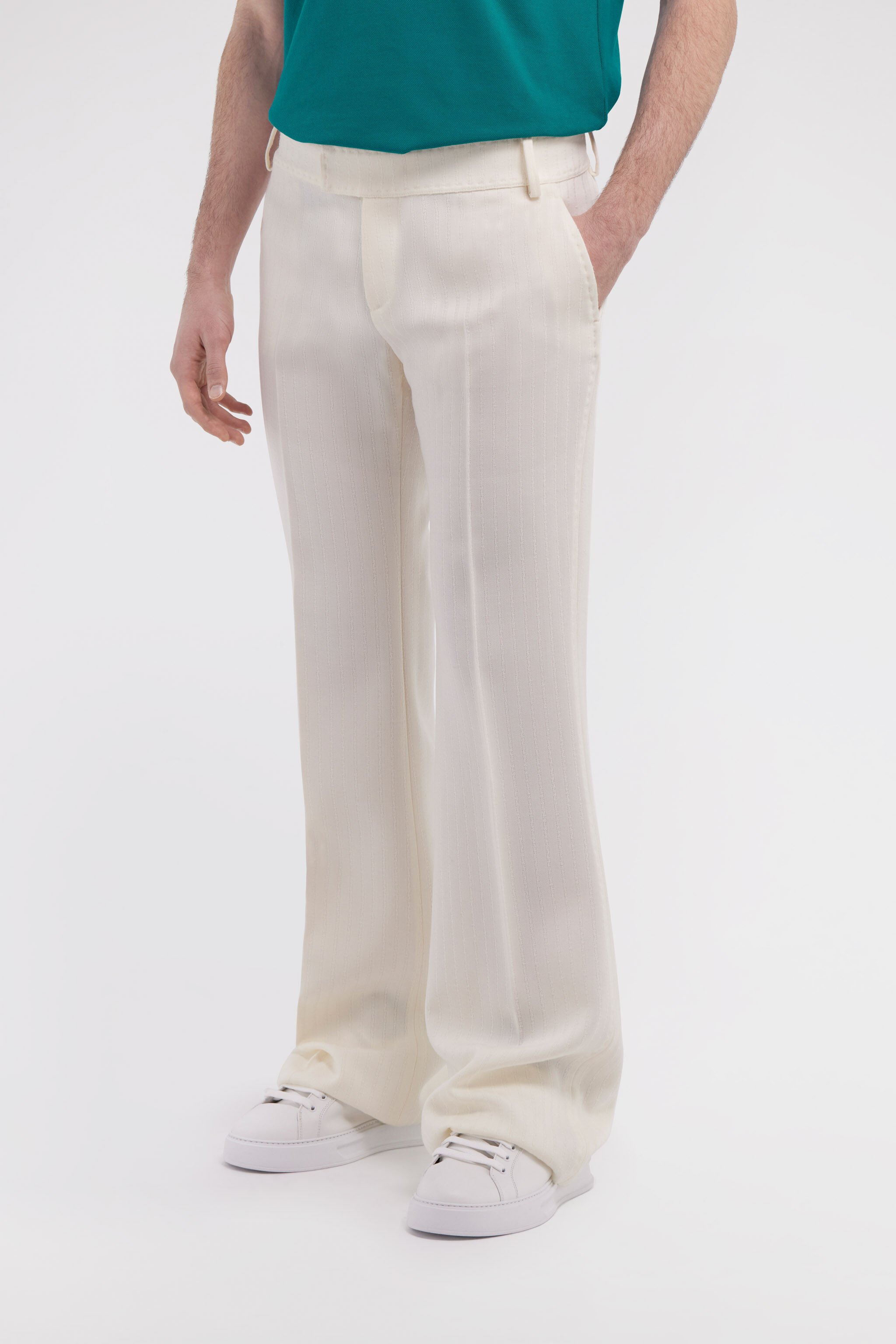 RC Flared trousers White SRT226-GE003