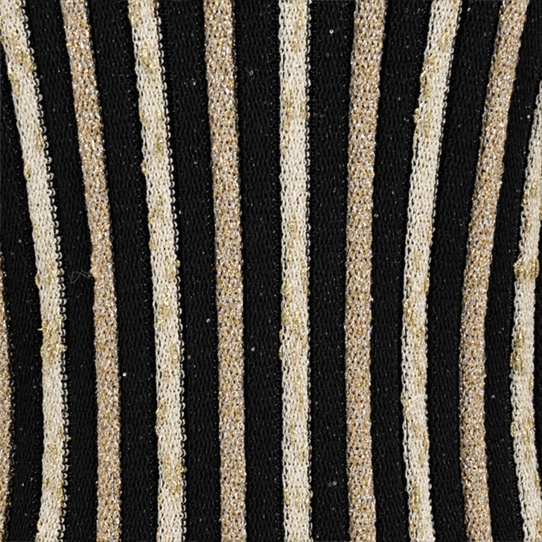 RC Cardigan with Laminated Stripes RC Cardigan with Laminated Stripes BLACK/GOLD WKM906-MO010