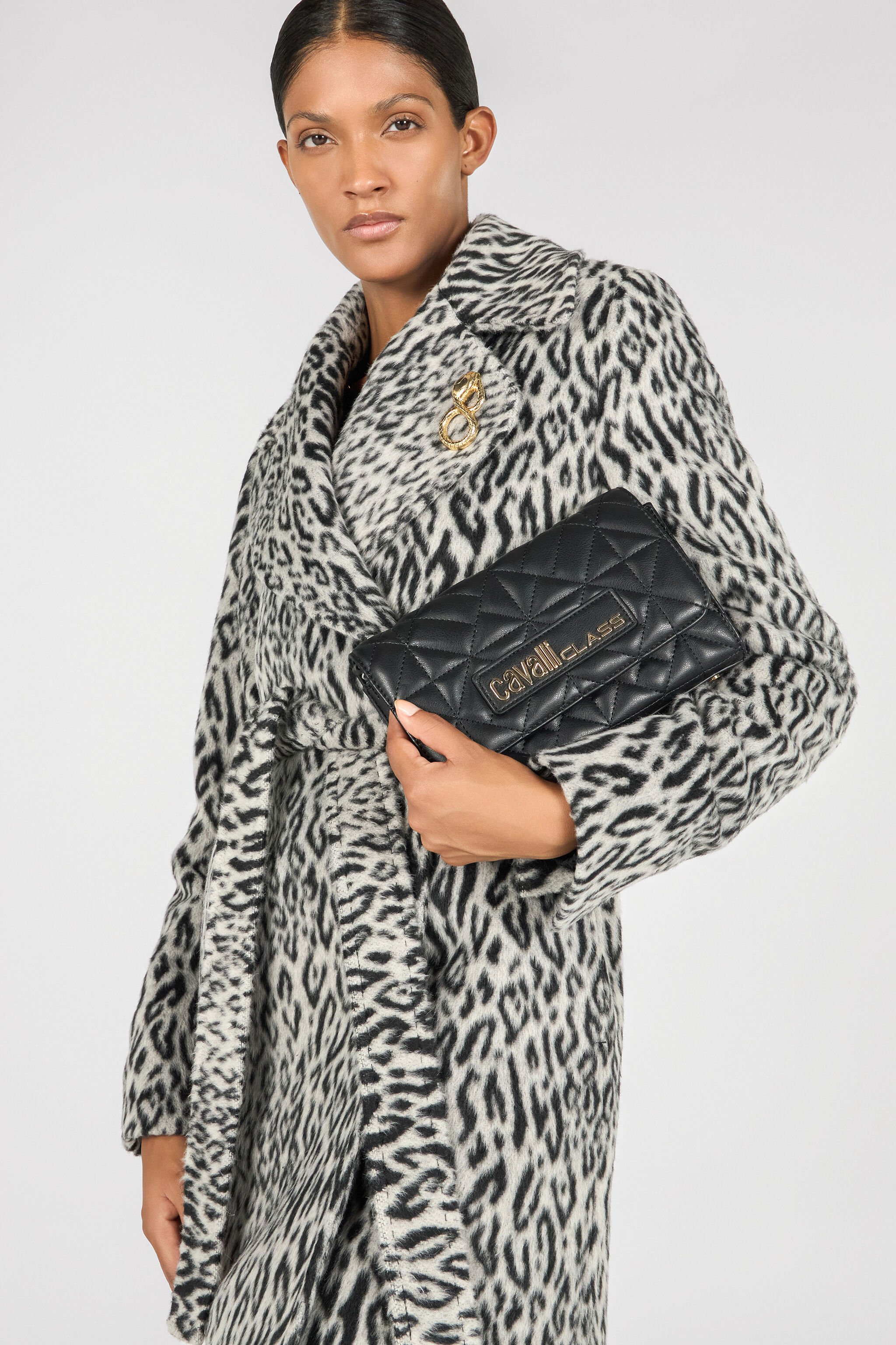 CL Sac À Bandoulière Chaîne Cavalli Class Noir SXB00B-AB076