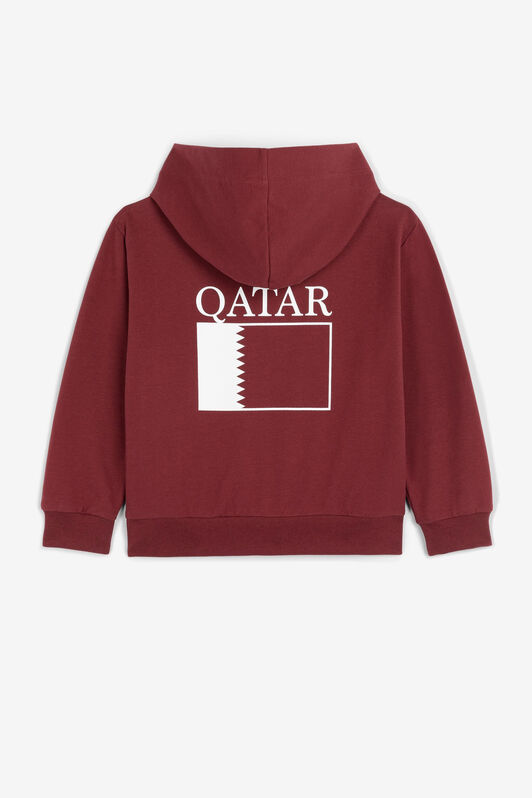 JU Logo-print zip-fastening hoodie JU Logo-print zip-fastening hoodie Dark red PJT991-CF050