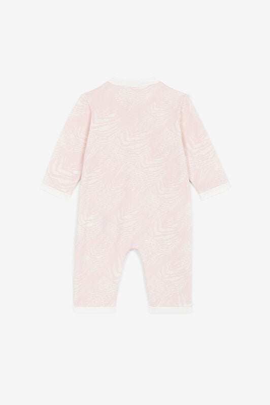 JU Animalier Patchwork-Print Babygrow Set Pink OJT80A-JMC76