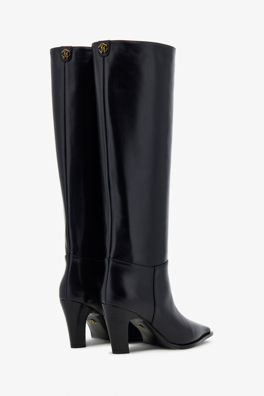 RC Leather knee-high boots Black TKS022-PZ200