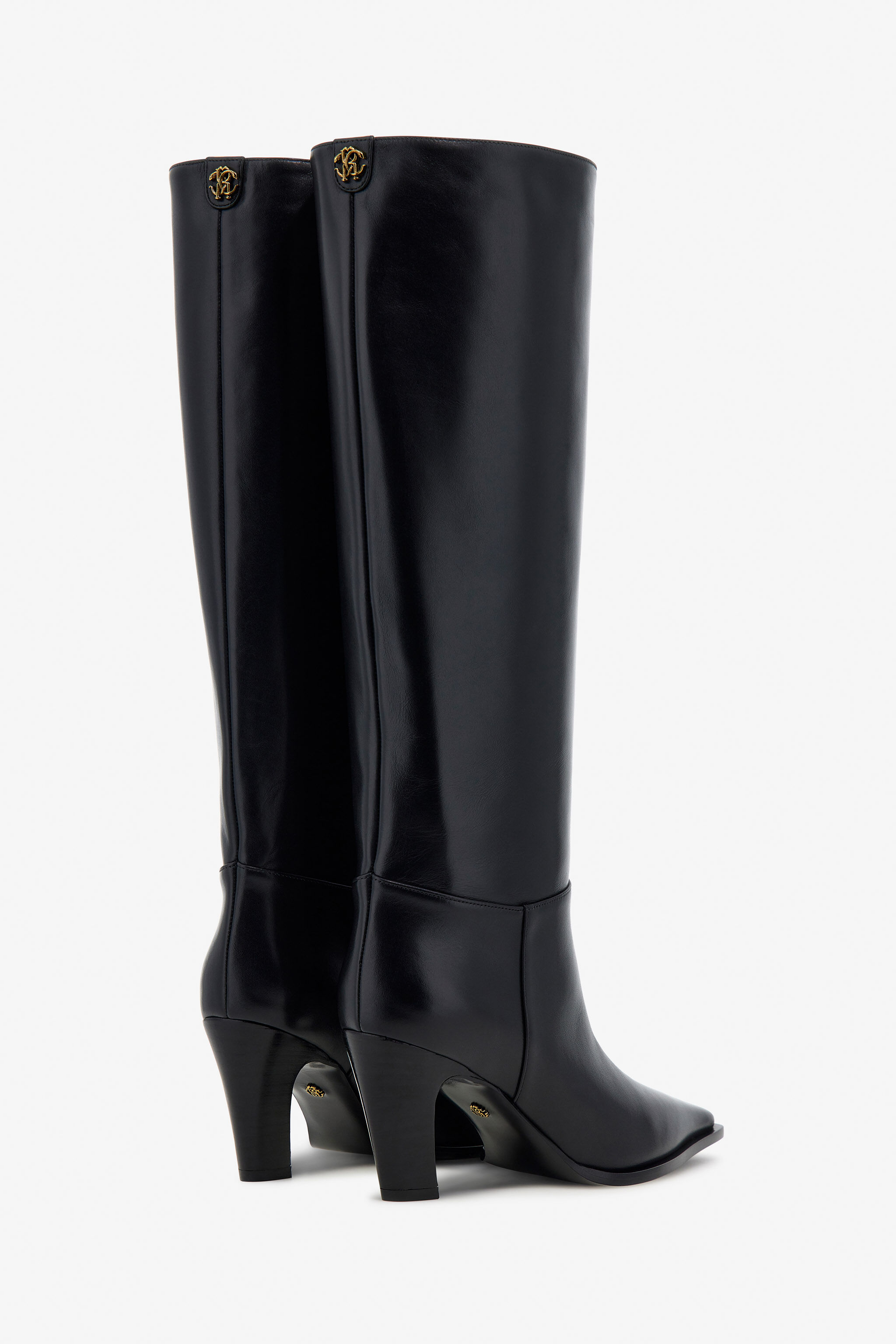RC Leather knee-high boots Black TKS022-PZ200