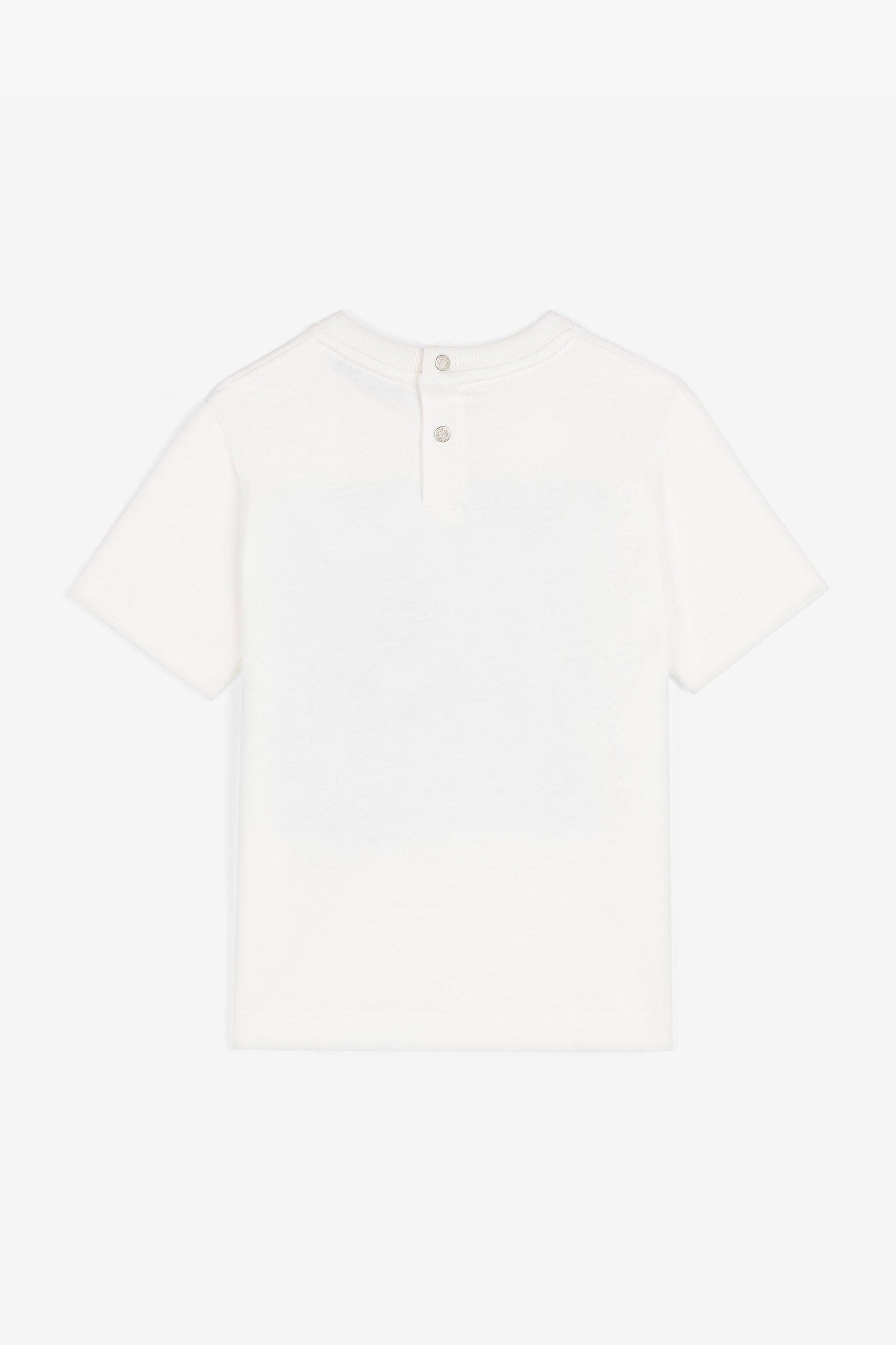 JU Bear-Print Cotton T-Shirt White RJT617-JD001