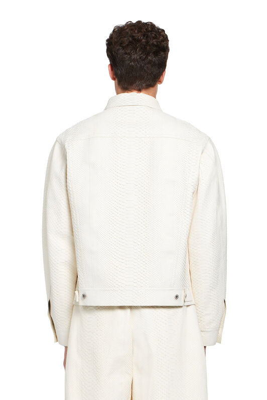 RC White python skin jacket WHITE IMP870-UC019