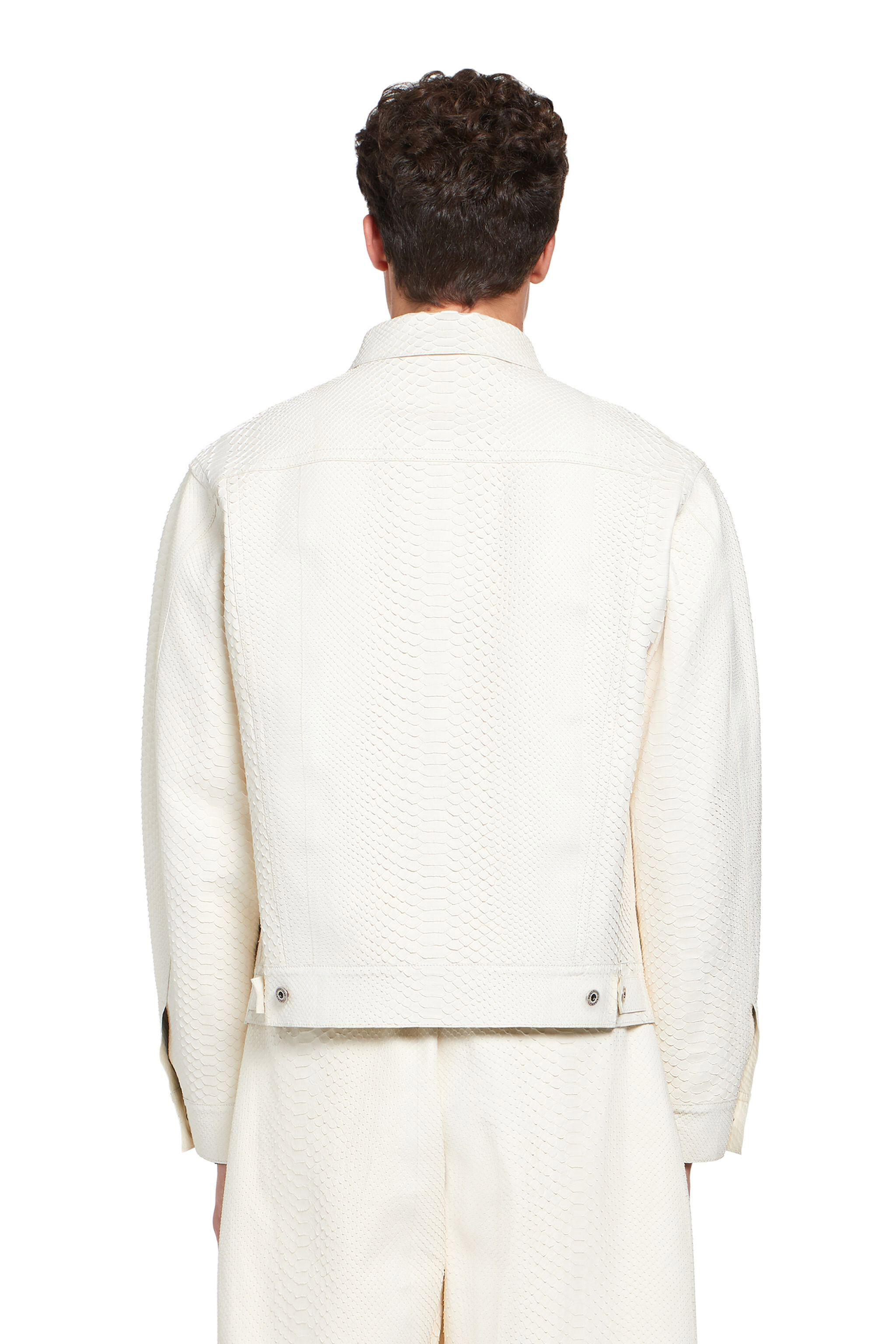 RC White python skin jacket WHITE IMP870-UC019