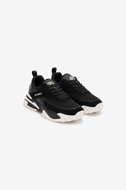 JC Sneakers with Inserts and Logo Schwarz TFS029-TF262