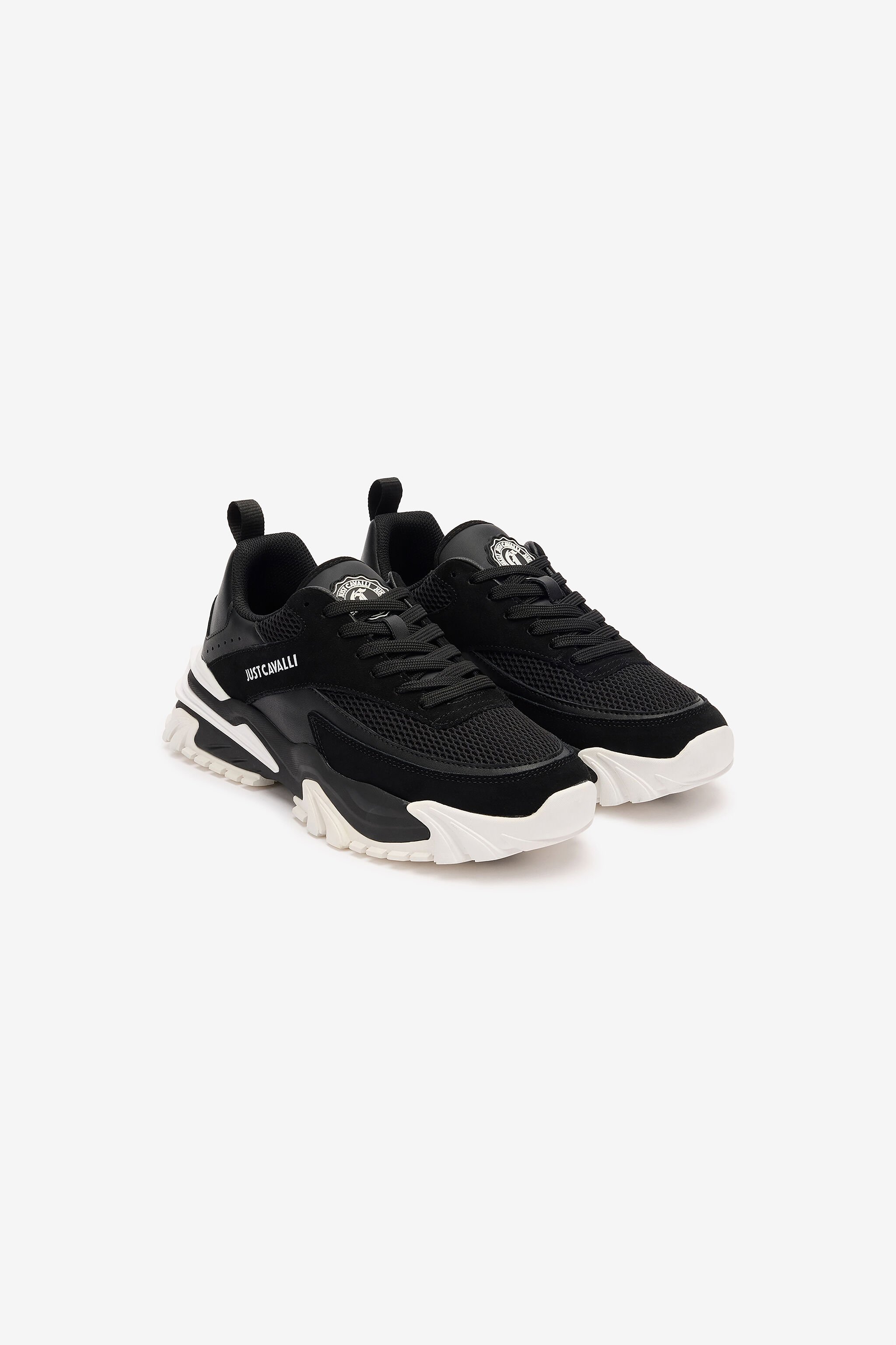 JC Sneakers with Inserts and Logo Schwarz TFS029-TF262