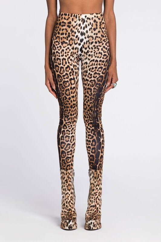 RC Leopard-Print Leggings RC Leopard-Print Leggings Light brown RKT25A-LNH26