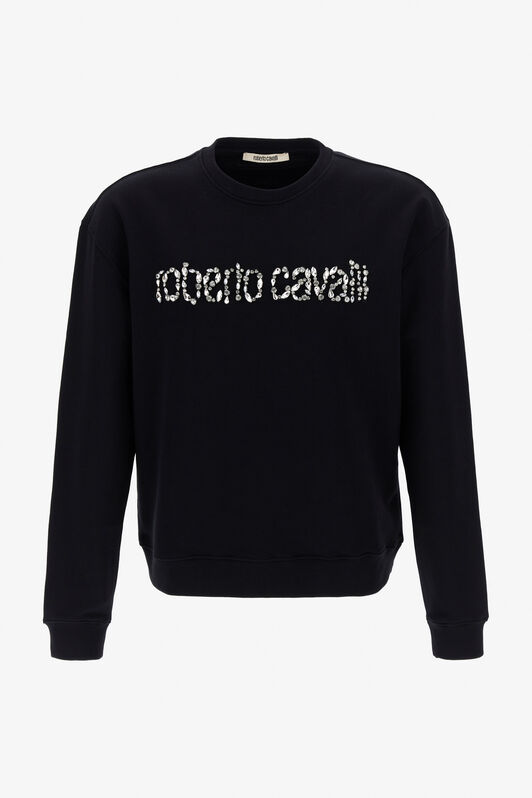 RC Sweatshirt with Logo Schwarz NOT67B-CF052