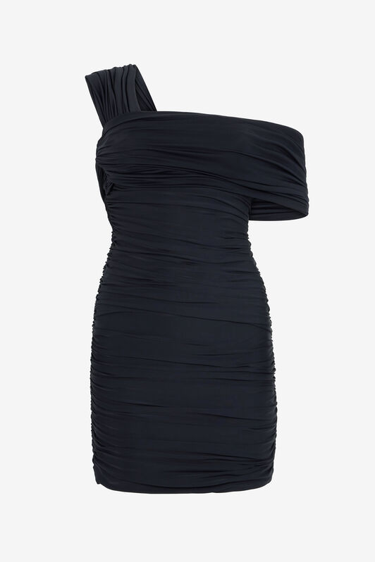 RC Black Mini Dress with Ruching Black VWT152-LL002