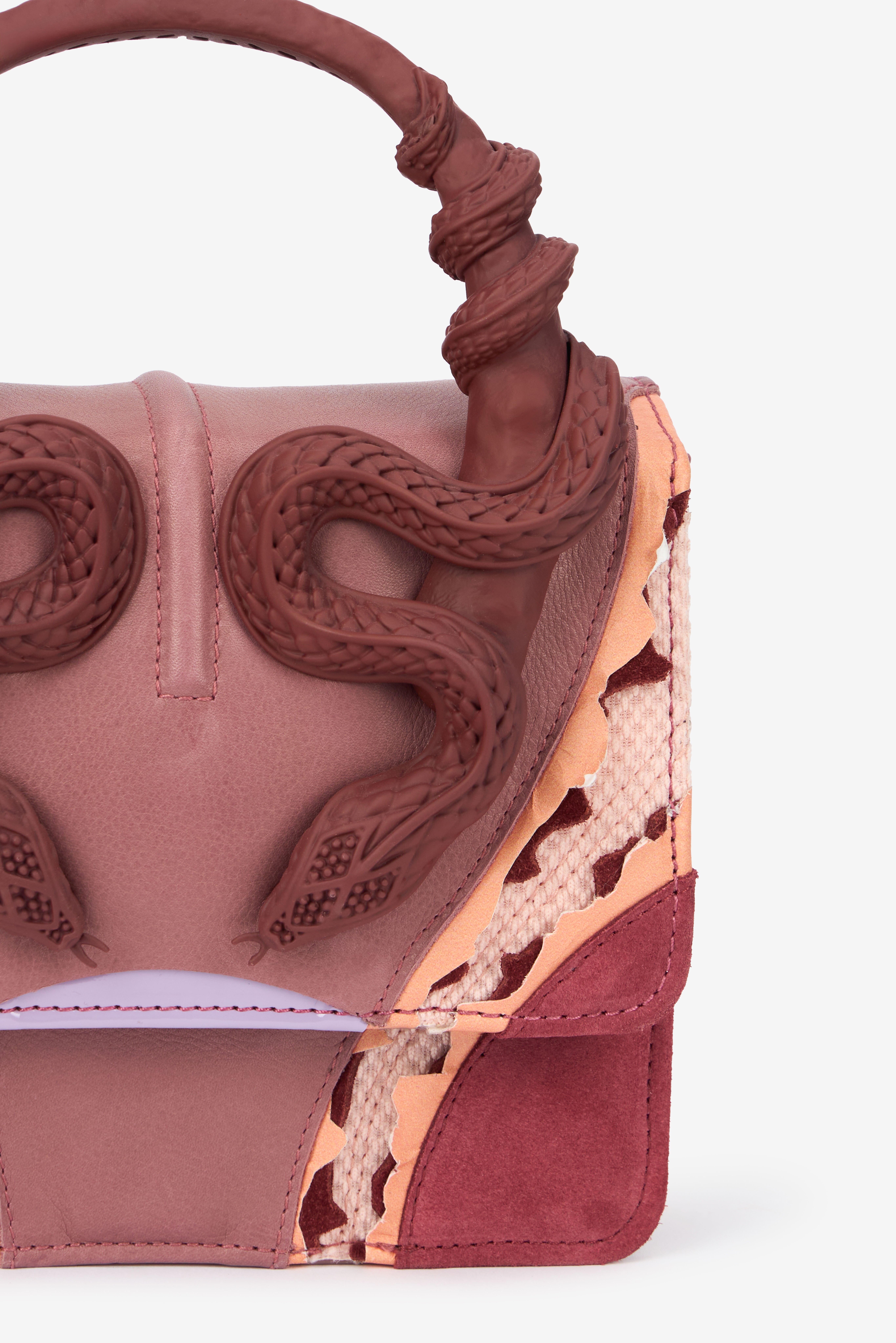 RC Borsa Rosa Piccola Con Serpenti ROSSO/ROSA/BORDEAUX VWB003-PZS67