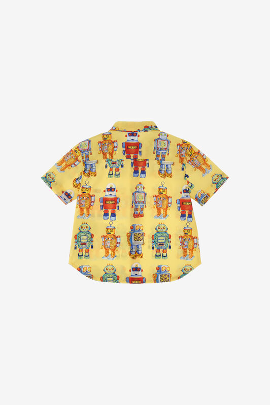 JU Printed shirt Gelb SJT700-4FI71