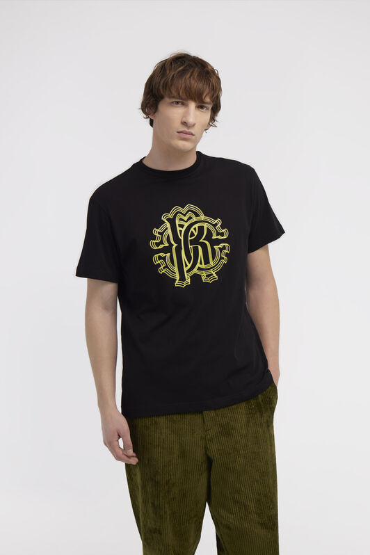 RC T-shirt con Monogram RC RC T-shirt con Monogram RC Nero NOT60L-JD060