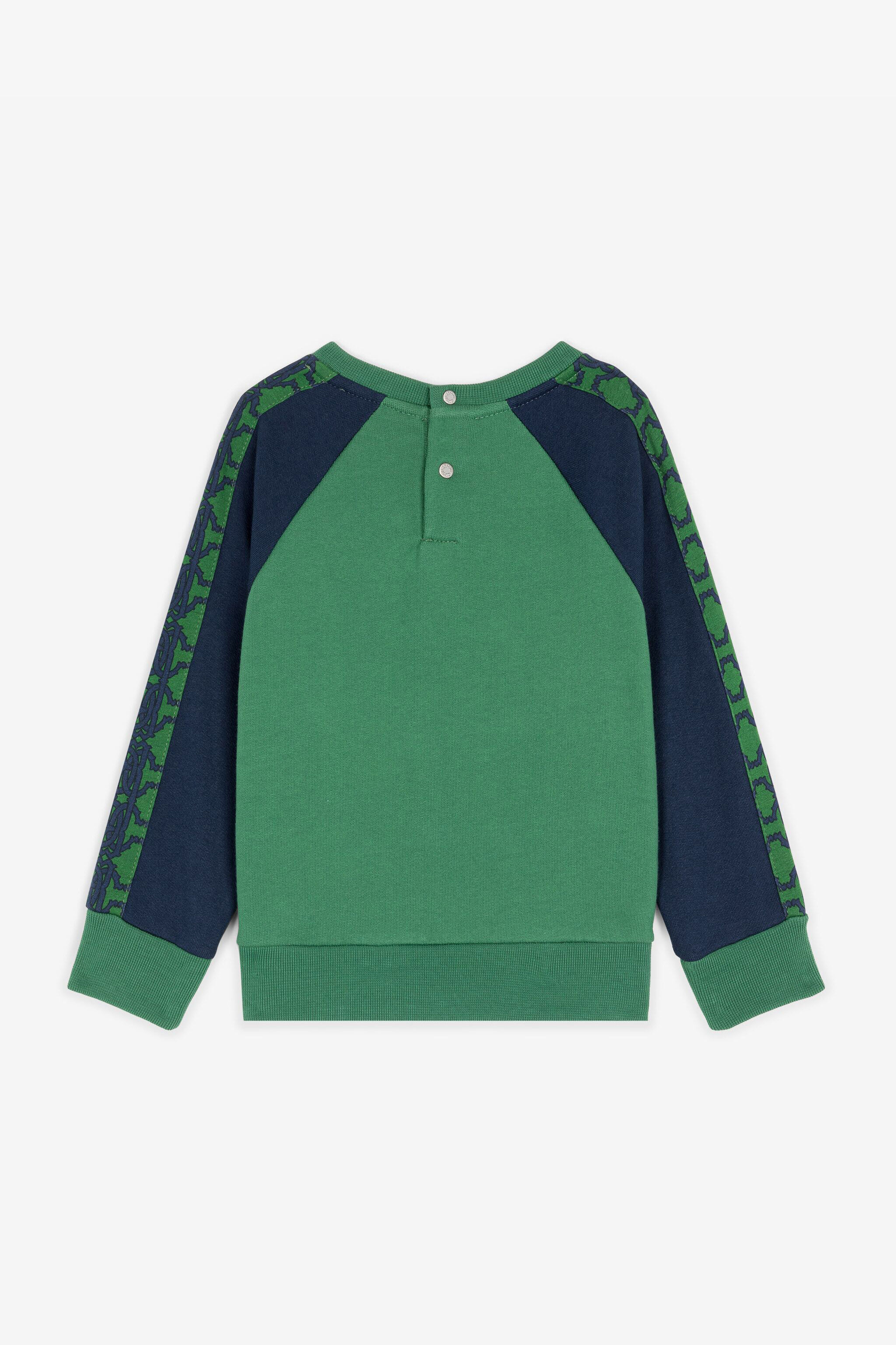 JU RC Monogram Cotton Sweatshirt Green RJT912-CF050