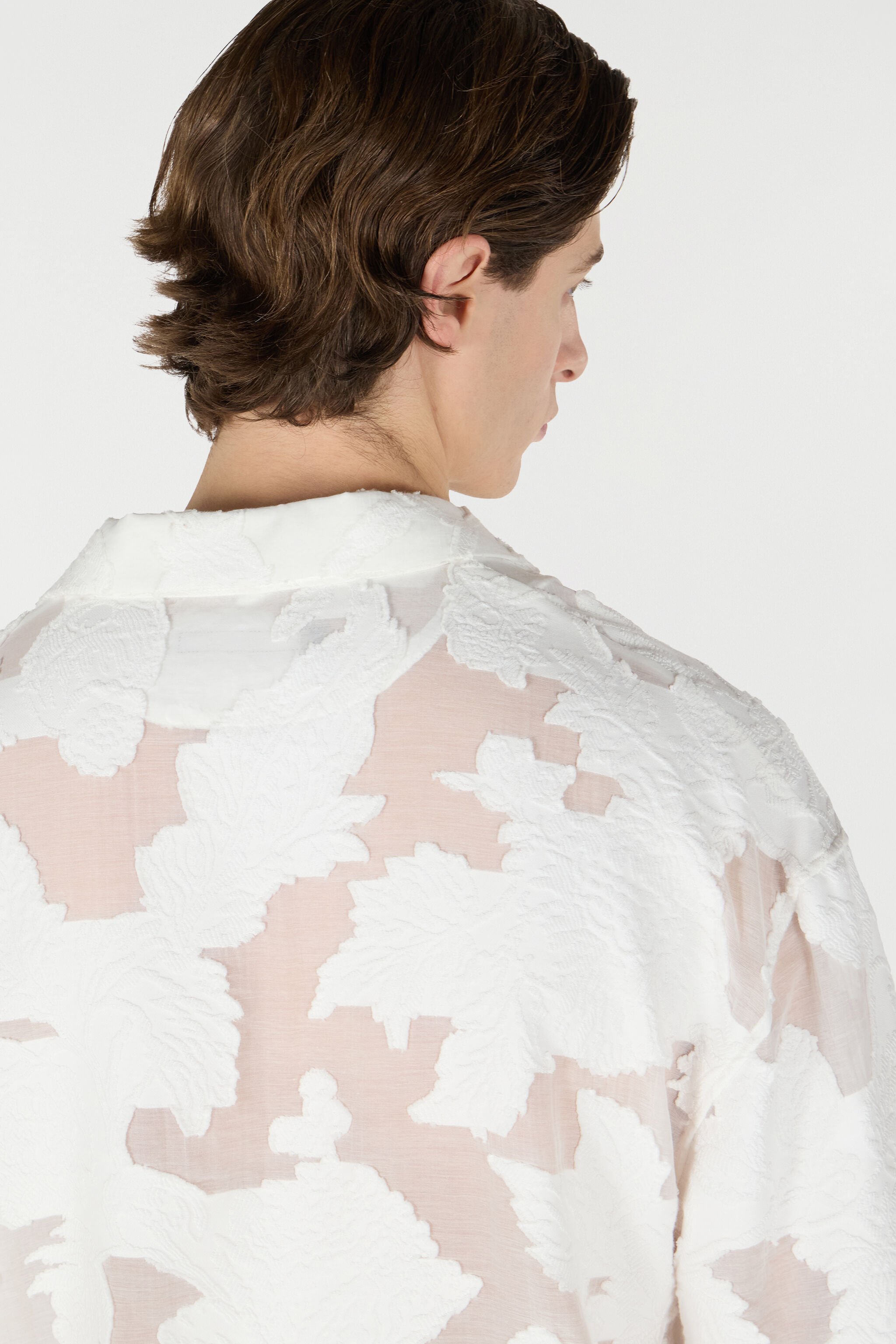 RC Bowling Shirt With Floral Pattern White URT760-FC021