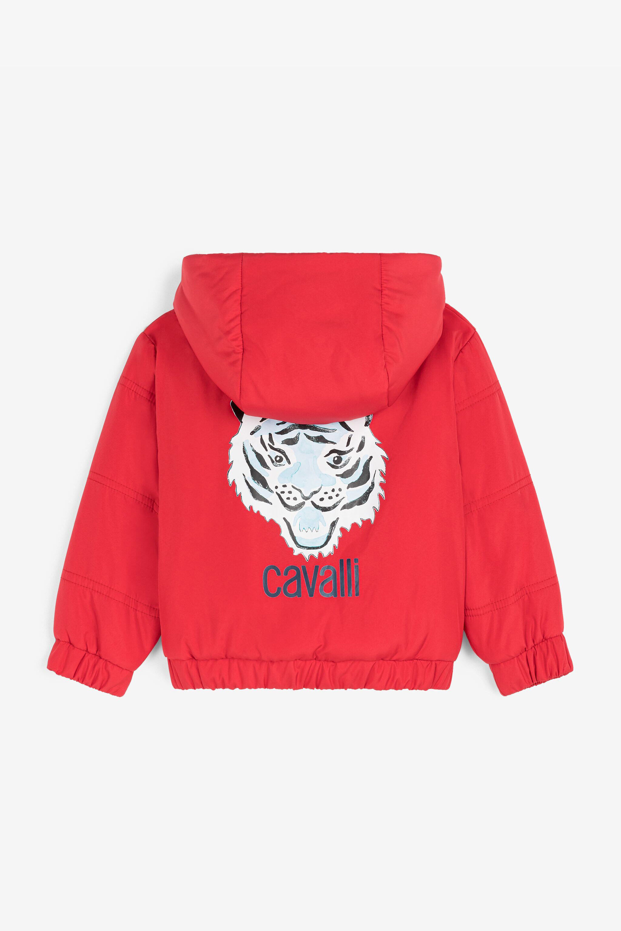 JU Logo-Print Padded Jacket Red RJT411-SB001