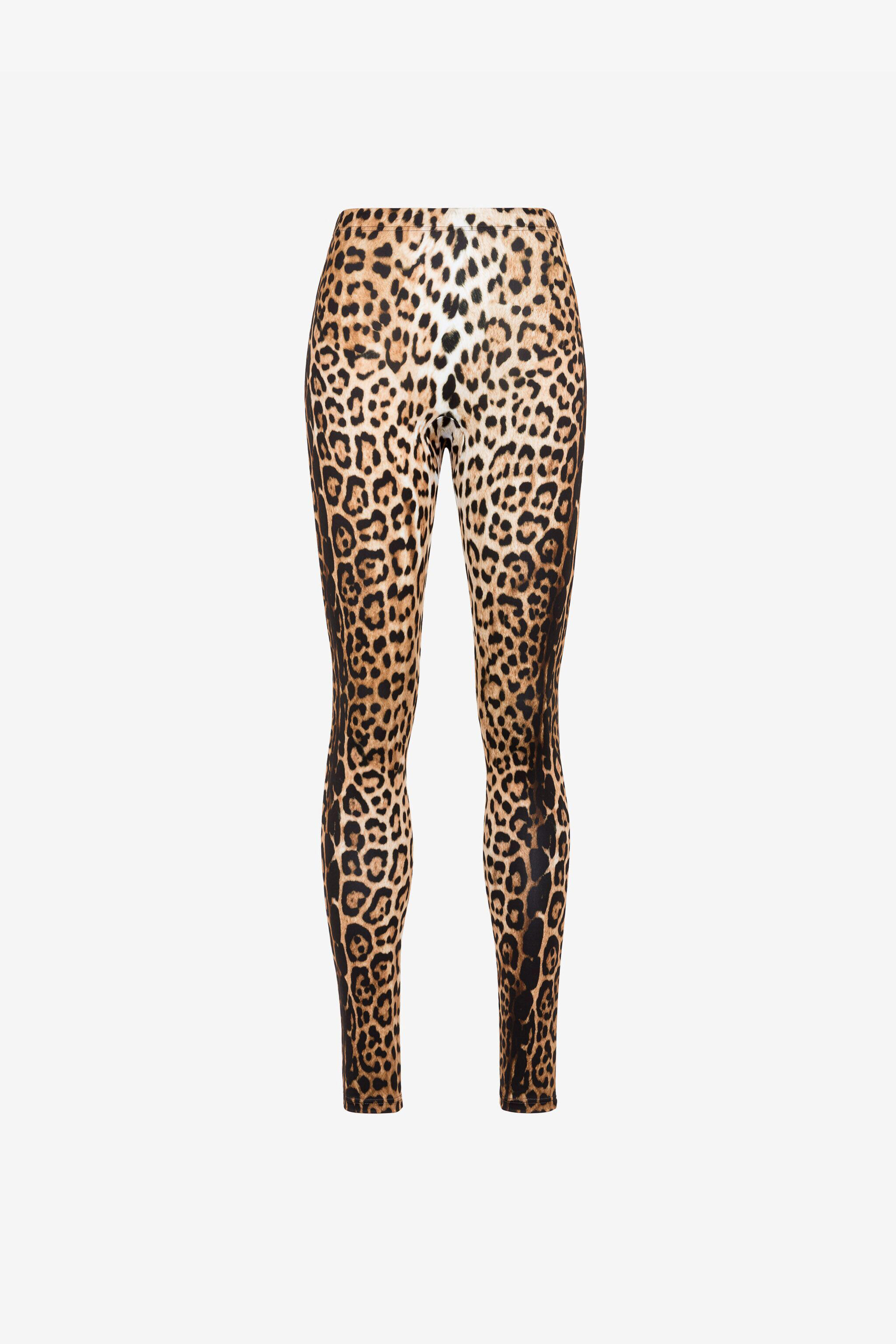 RC Leopard-Print Leggings Light brown RKT25A-LNH26