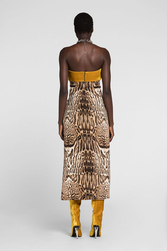 RC Ocelot-Print Dress RC Ocelot-Print Dress Light Brown PWT100-7OF33