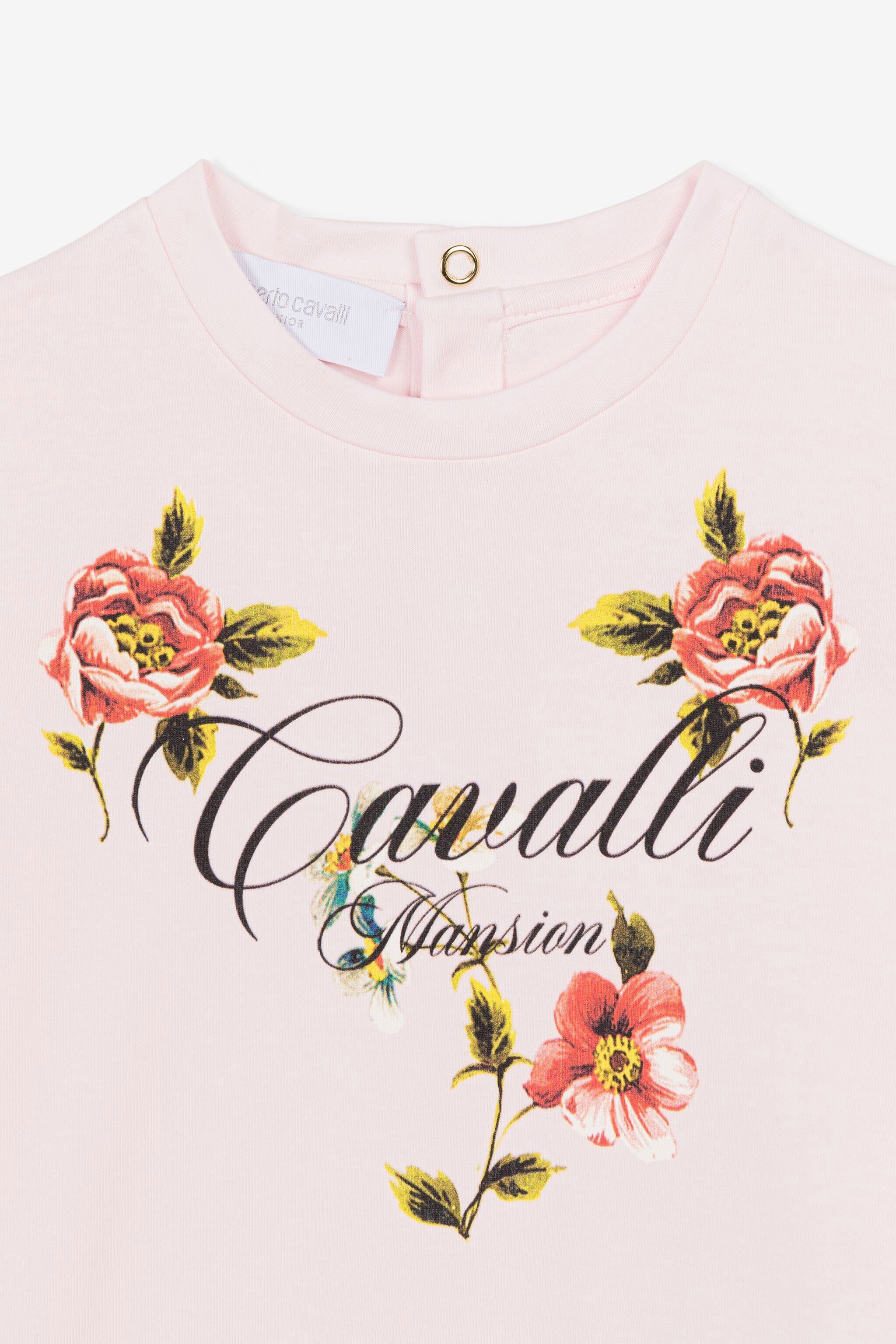 JU Kleid mit Blumendruck Rosa OJT117-ISA2J