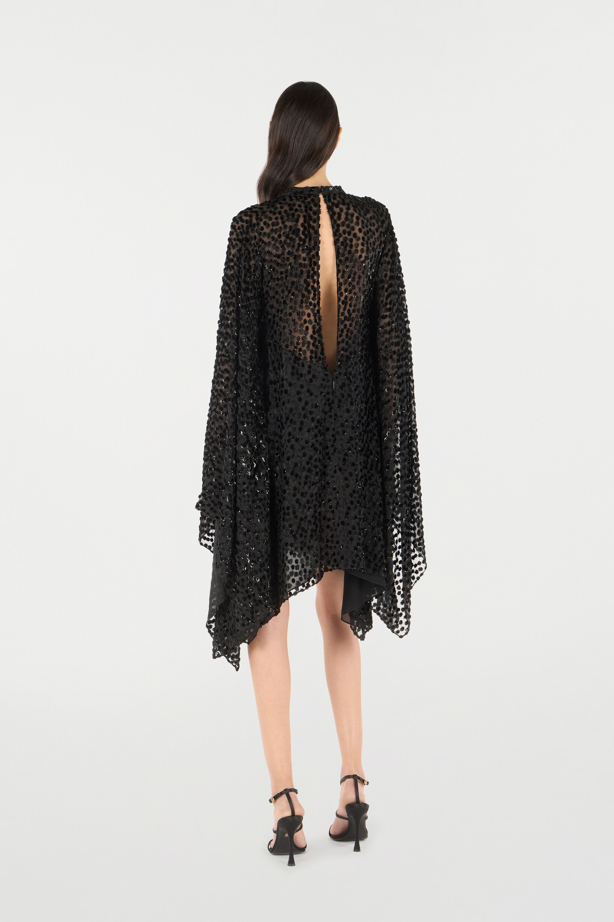 RC Polka-Dot Caftan Black UKT126-FC004