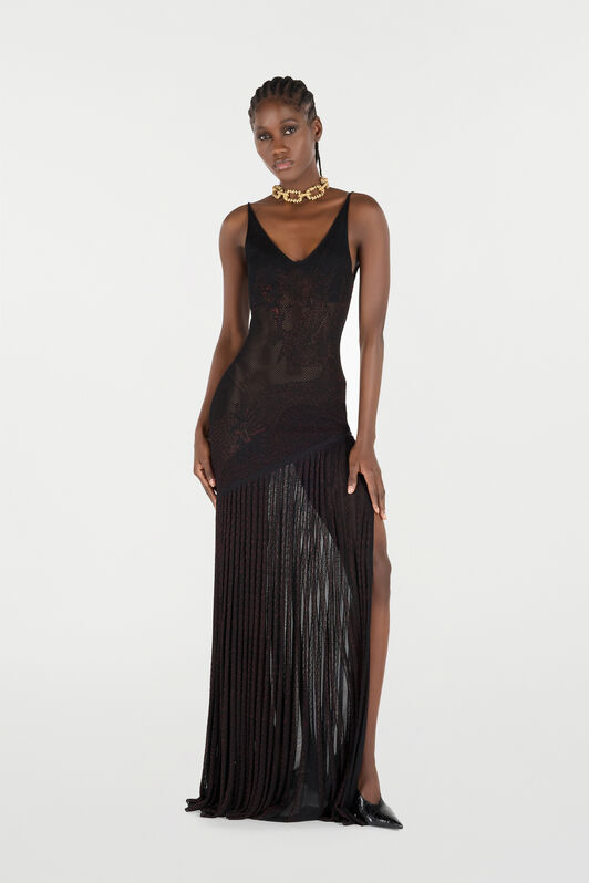 RC Long Dress with Dragon RC Long Dress with Dragon Noir VQM107-MO010