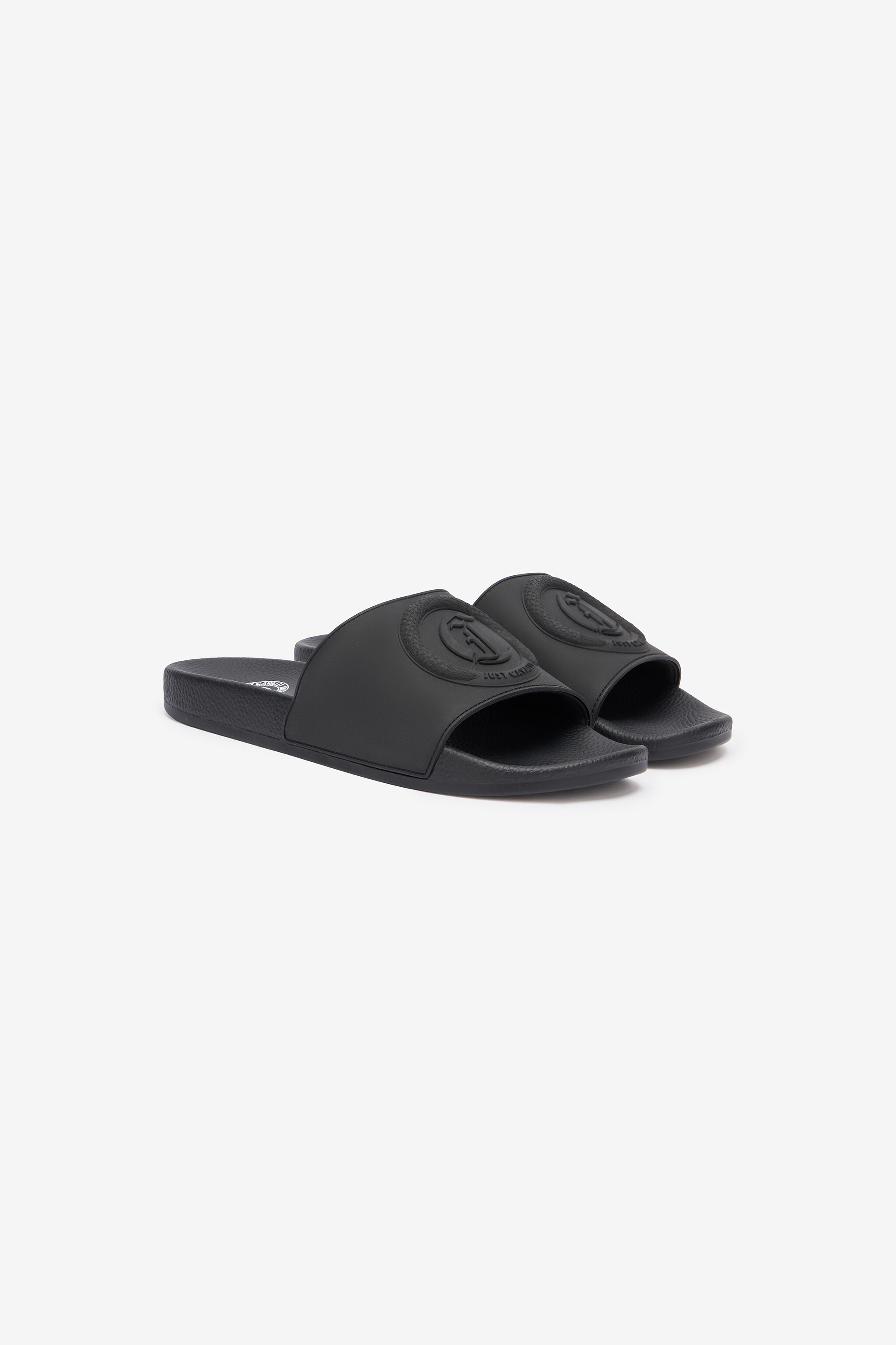 JC Mules À Logo Noir UFS028-UF303