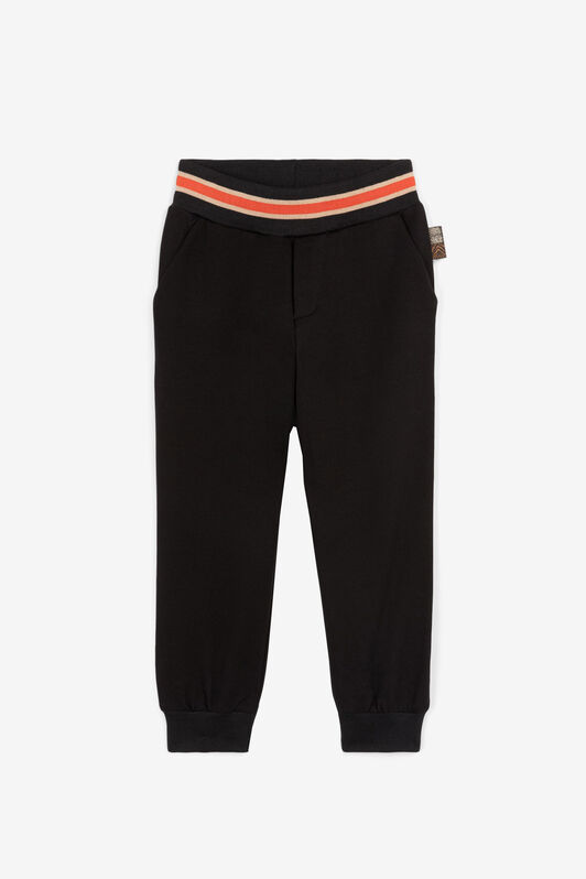 JU Slogan-Appliqué Sweatpants Black OJT251-ISA2J