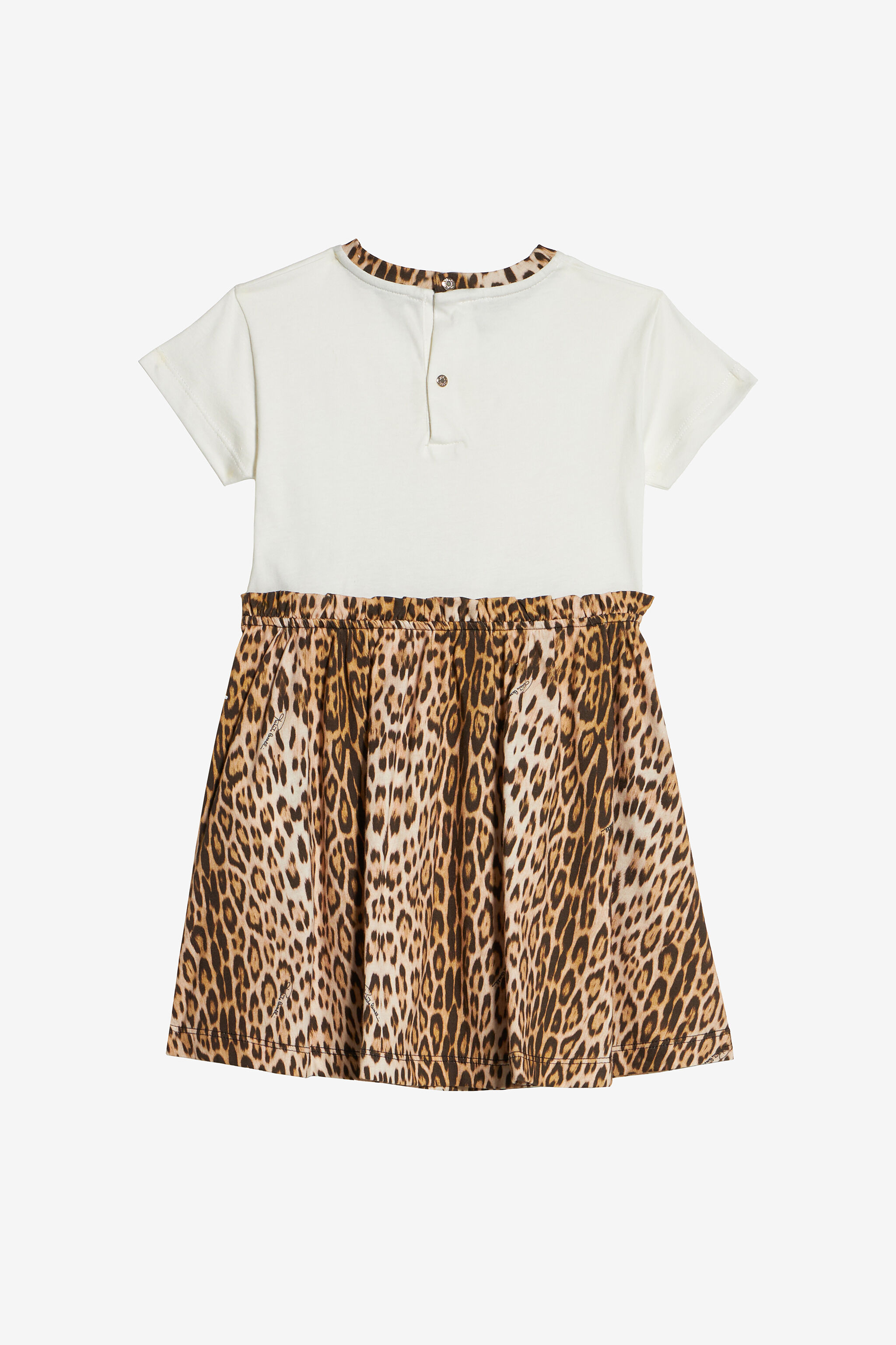 JU Dress With Jaguar Skin Print MILKY/NATURAL UJT120-JD001