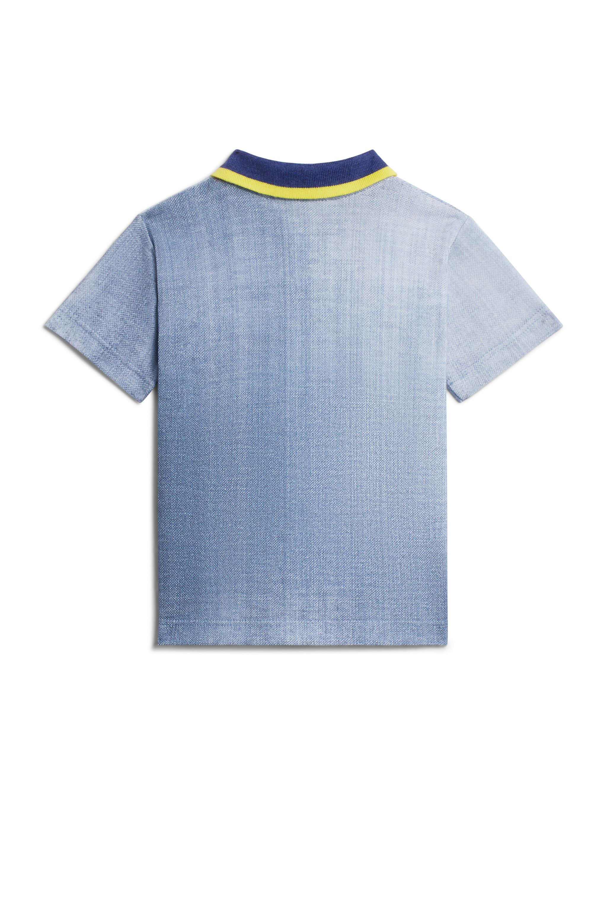 JU Denim effect polo shirt DENIM IJT686-XKQ70