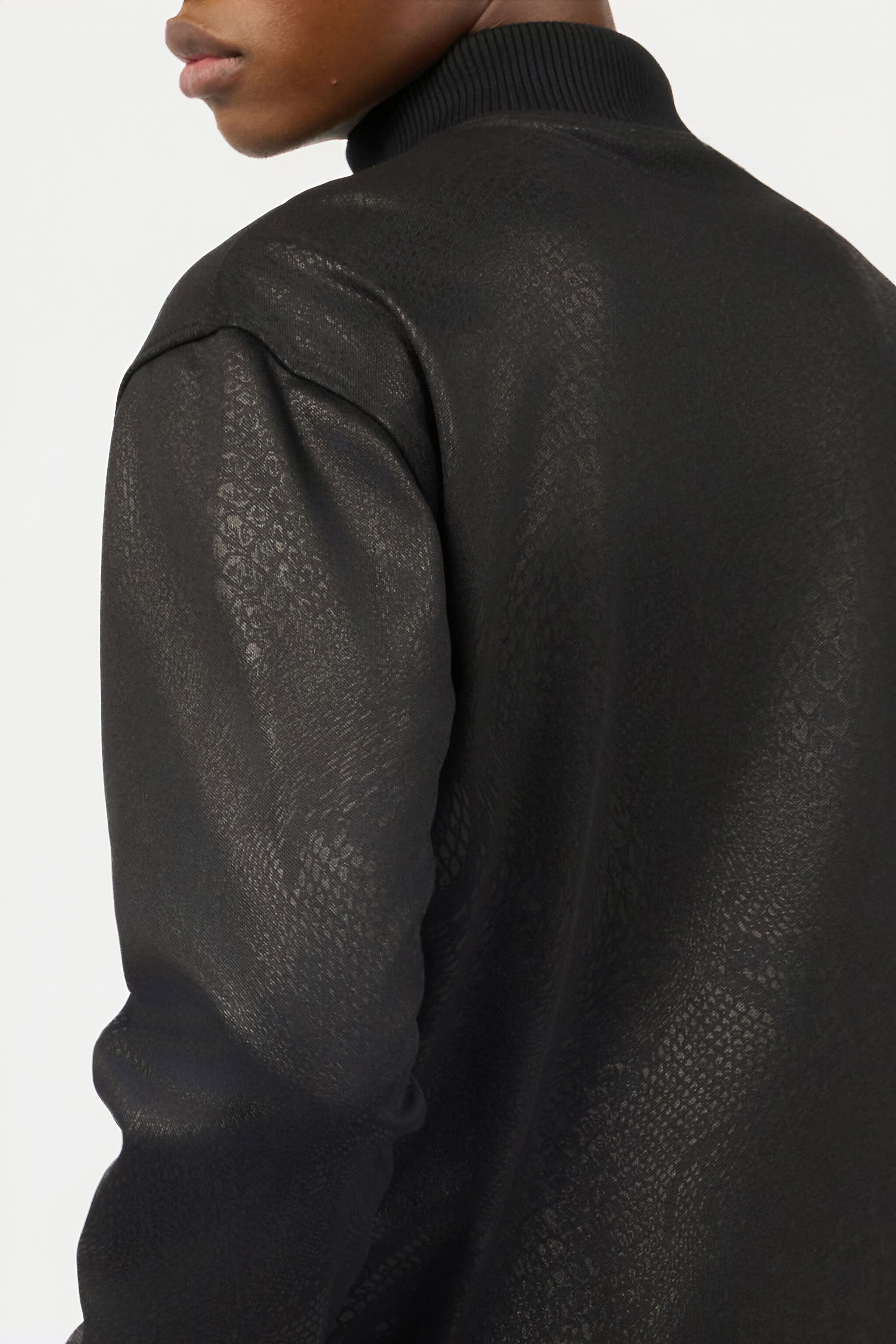 RC Full-Zip Sweatshirt With Python Print Black URT66G-2ON53