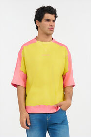 RC Camiseta Color-Block Amarilla Y Rosa YELLOW WNT62D-JD060