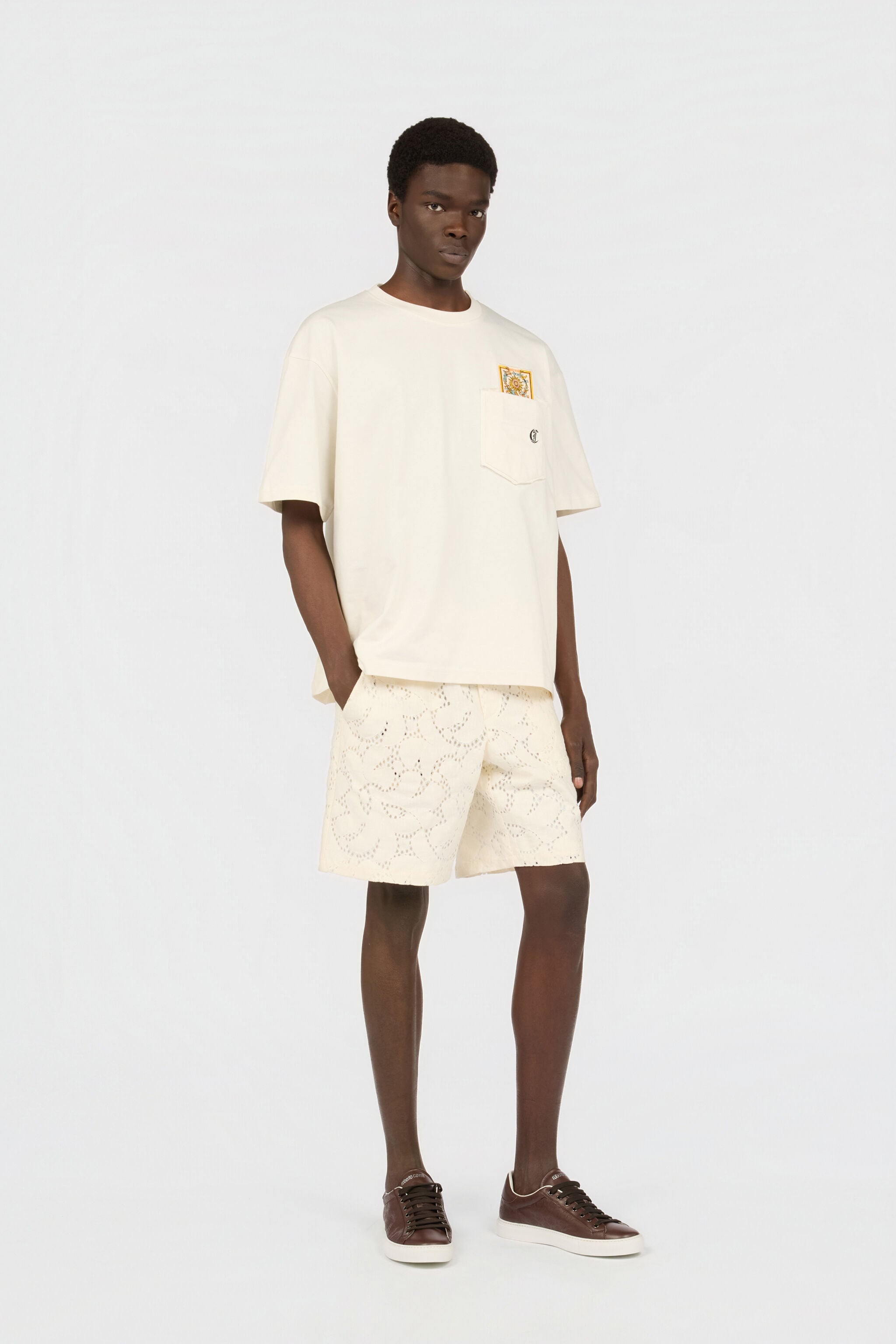 JC Ivory Bermuda Shorts OFF WHITE WFT021-WF048