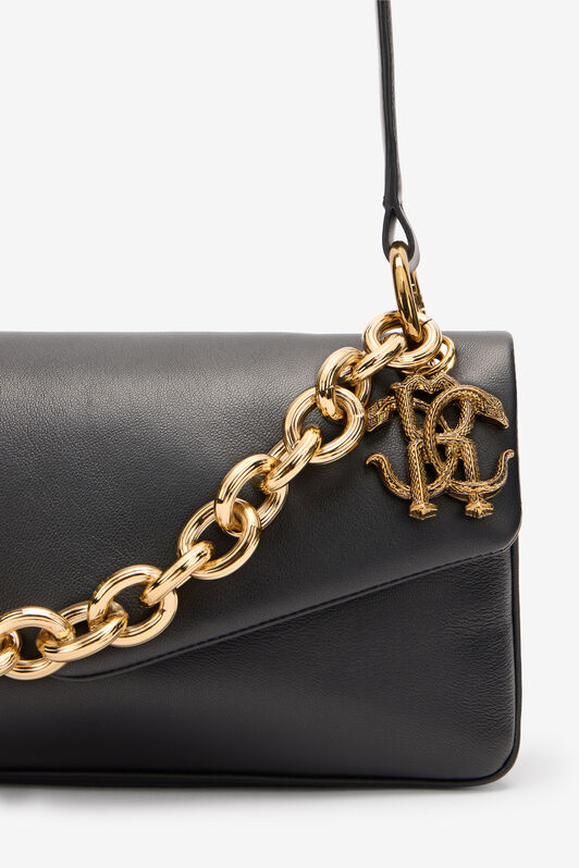 RC Shoulder Bag with Chain and Charm RC Shoulder Bag with Chain and Charm Black VKB015-PNE02