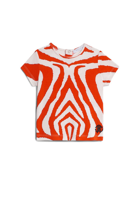 JU Zebra Foulard print T-shirt JU Zebra Foulard print T-shirt RED/WHITE IJT628-JLQ63