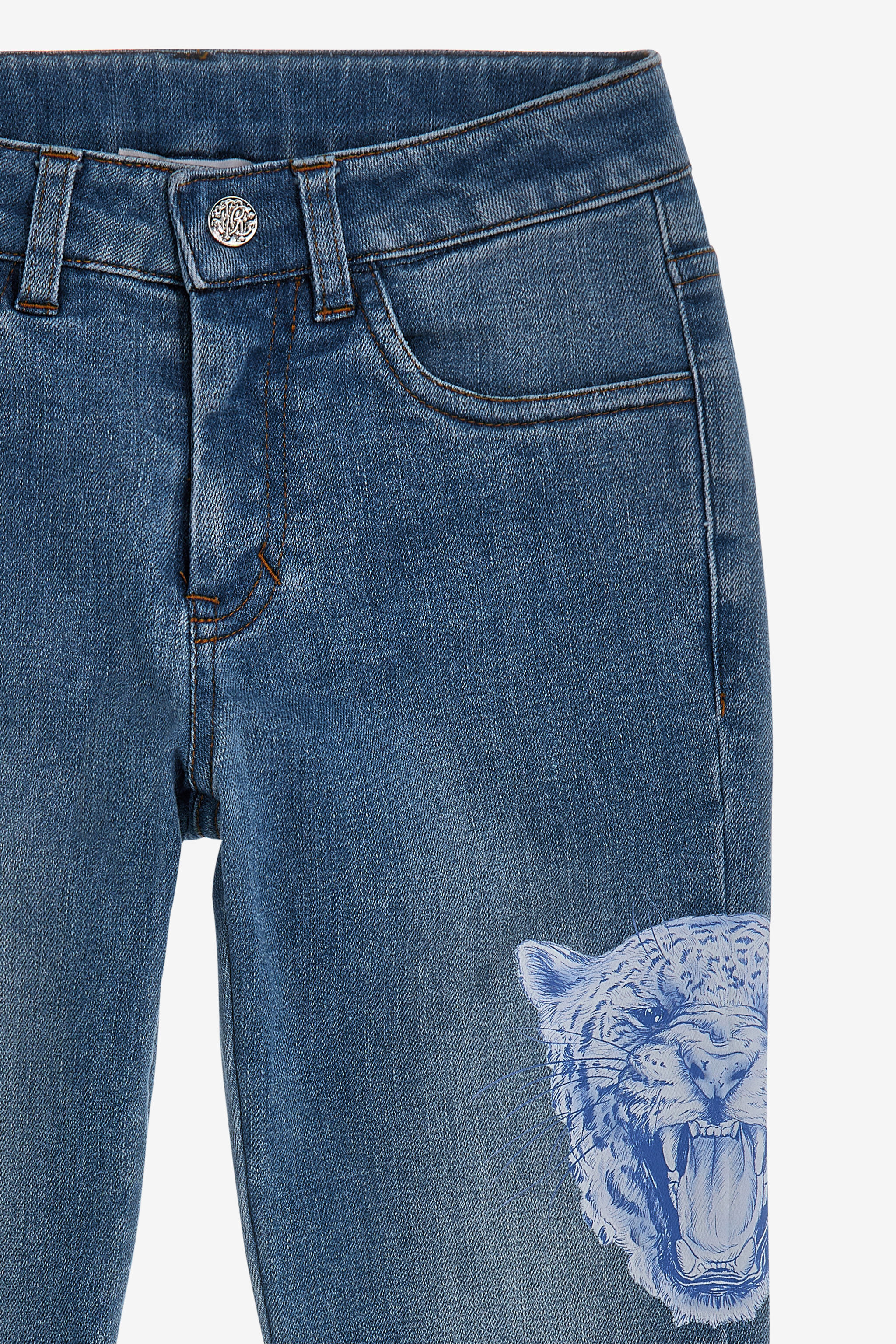 JU Logo Denim pants Dark blue SJJ207-DS015
