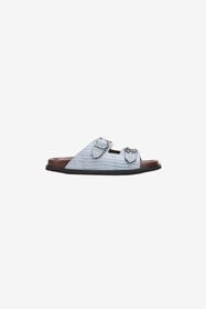 RC Light Blue Leather Sandal LIGHT BLUE WNS004-PZ119
