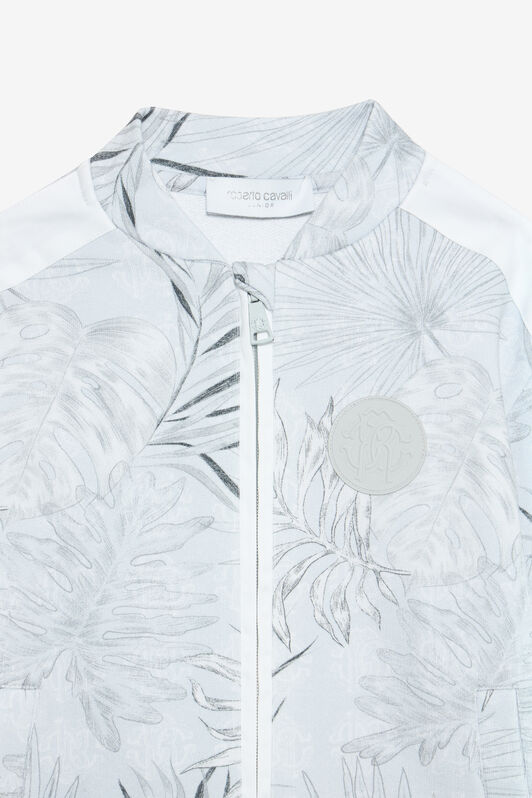 JU Felpa Grigia Con Stampa Foliage JU Felpa Grigia Con Stampa Foliage GREY VJT68H-5OP31