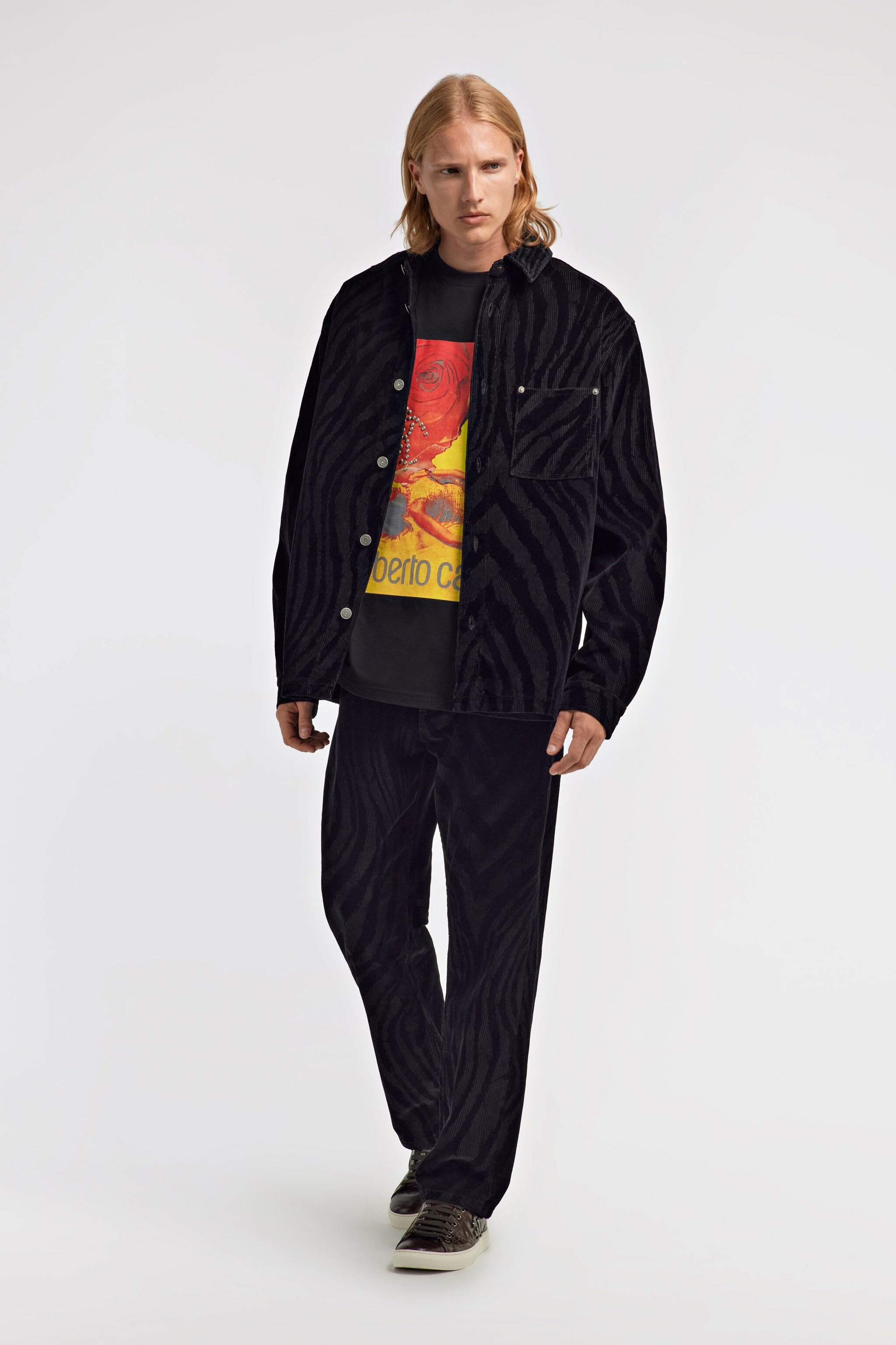 RC Zebra print Jeans Black TRT217-VKB79
