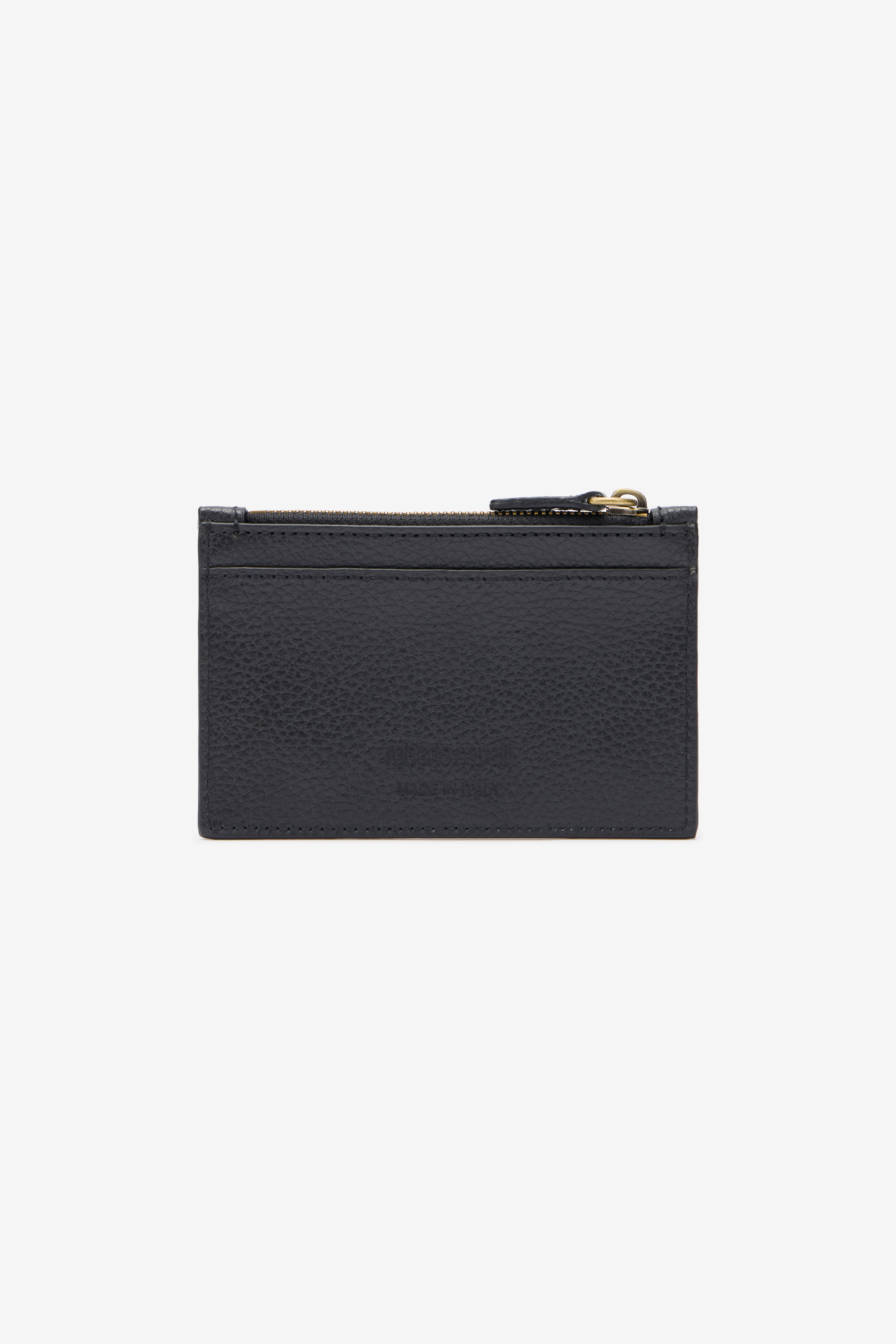 RC Black Card Holder with Mirror Snake Monogram BLACK QOA00E-PZO37