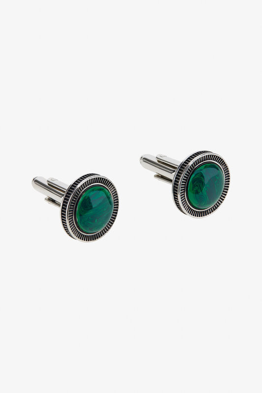 RC Cufflinks with stone RC Cufflinks with stone Green TRG012-AM021