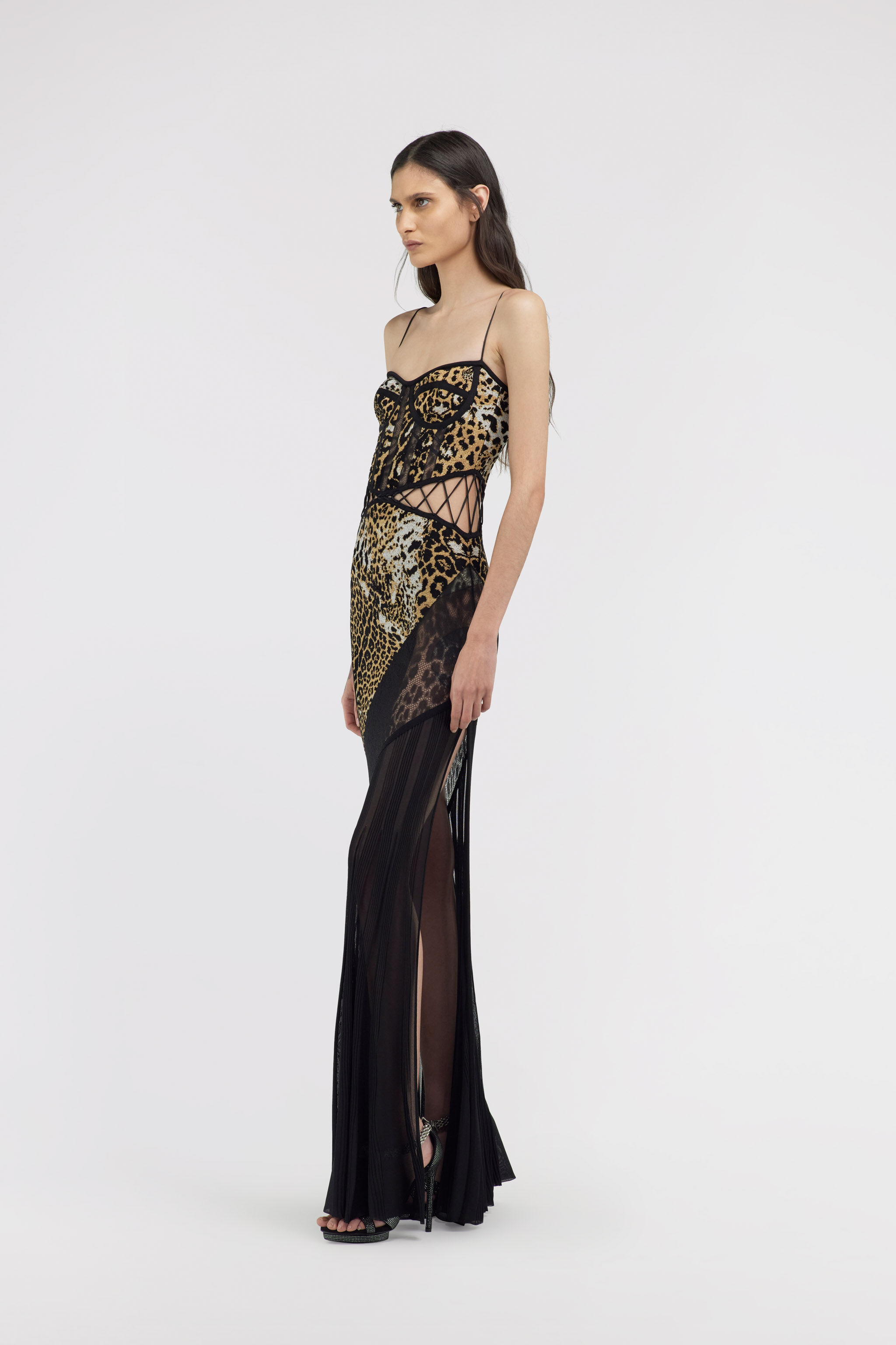 RC Jaguar Skin knitted Dress Light Brown SKM104-MA007