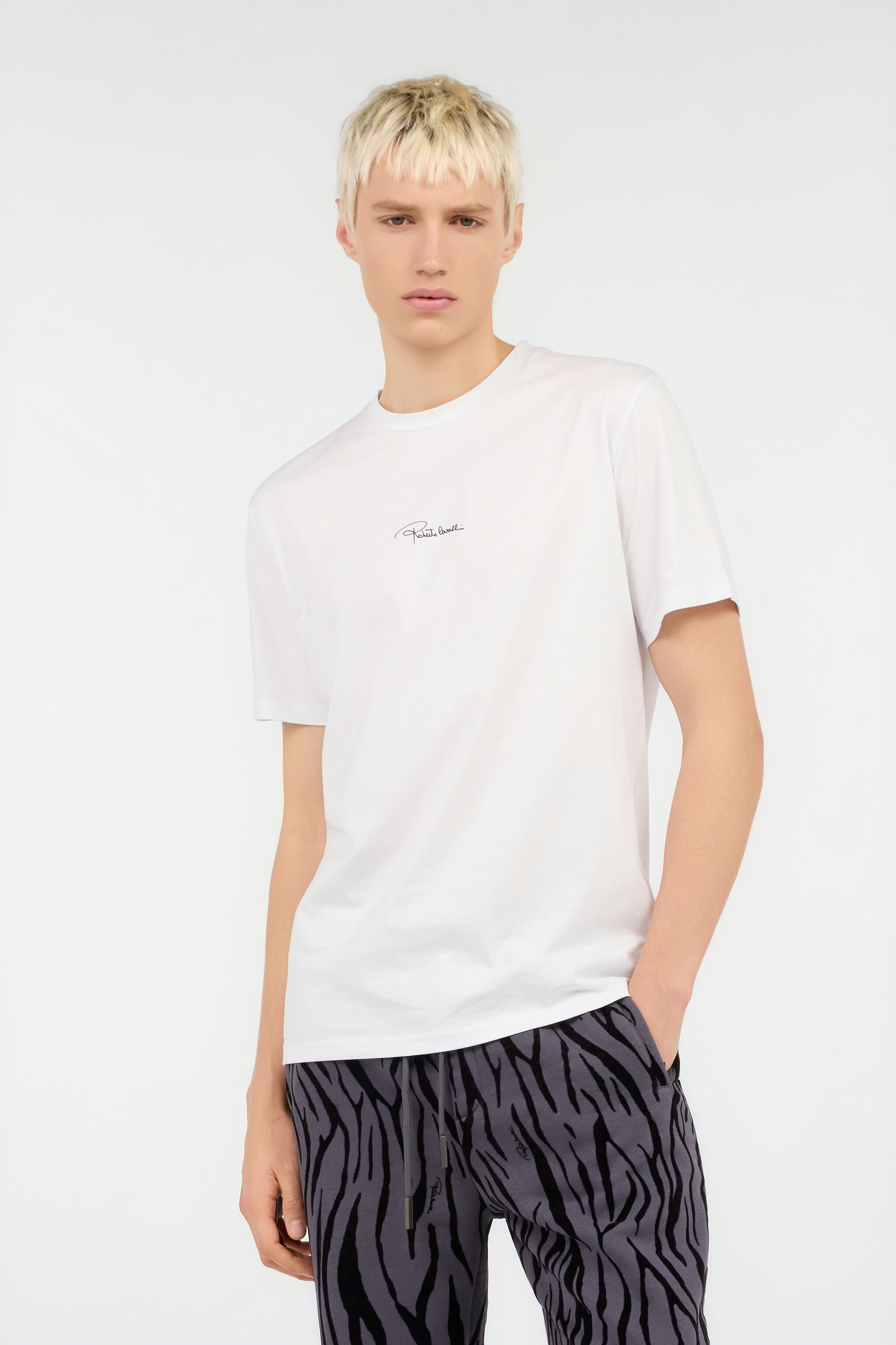 RC T-shirt Bianca con Stampa Serpente RC T-shirt Bianca con Stampa Serpente WHITE ROT60E-JD065