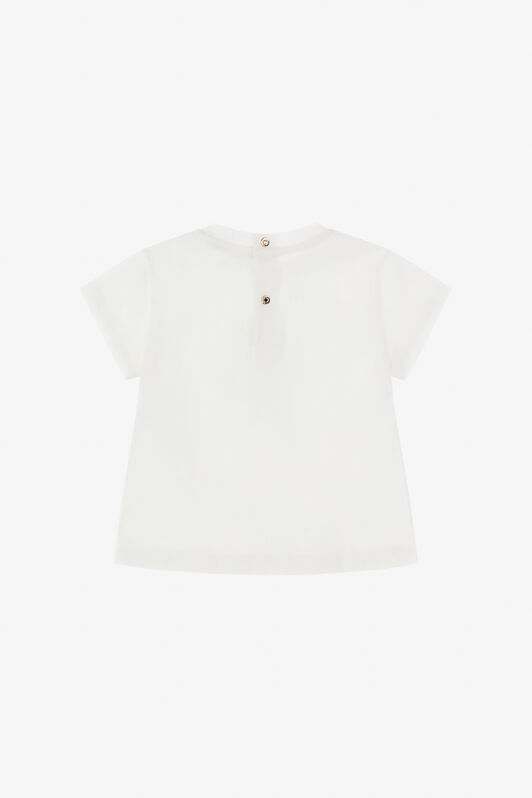JU T-Shirt mit RC-Logo Weiß TJT605-JD001