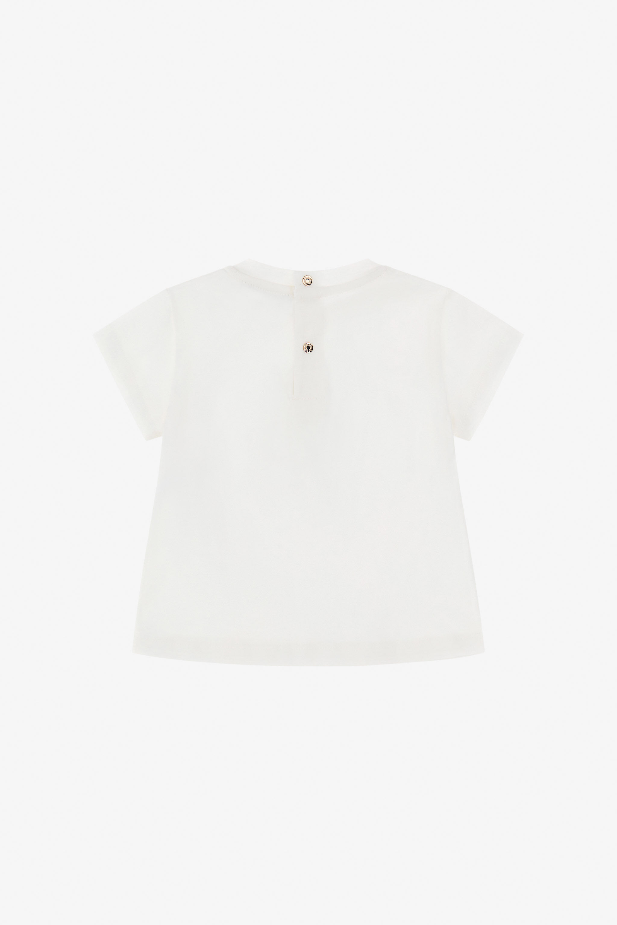JU T-Shirt mit RC-Logo Weiß TJT605-JD001