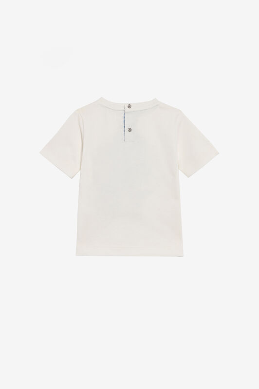 JU Kids T-Shirt With Monogram RC MILKY WHITE TJT647-JD001