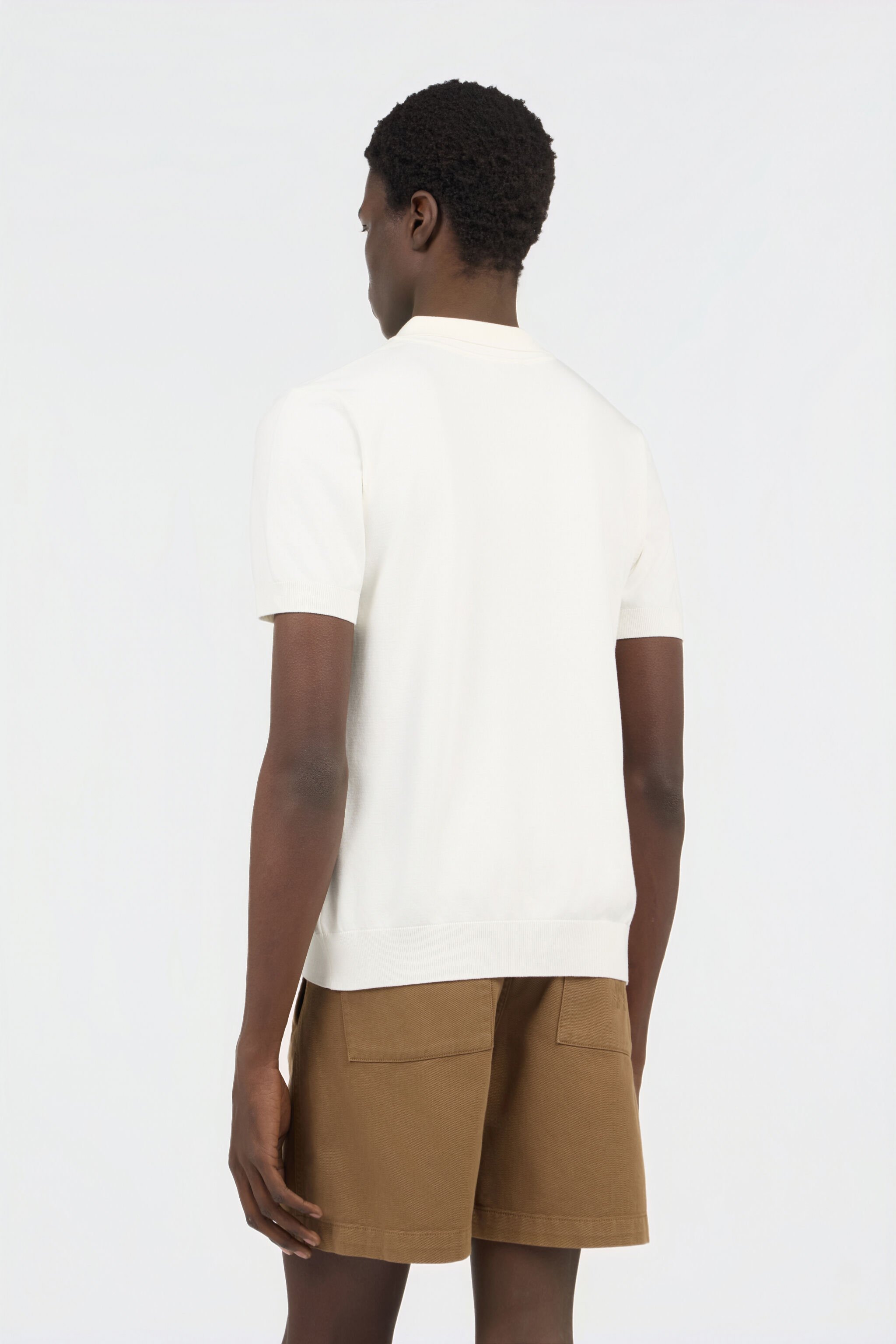 RC Polo Blanco Maille avec Monogram RC WHITE SOT71D-VI044